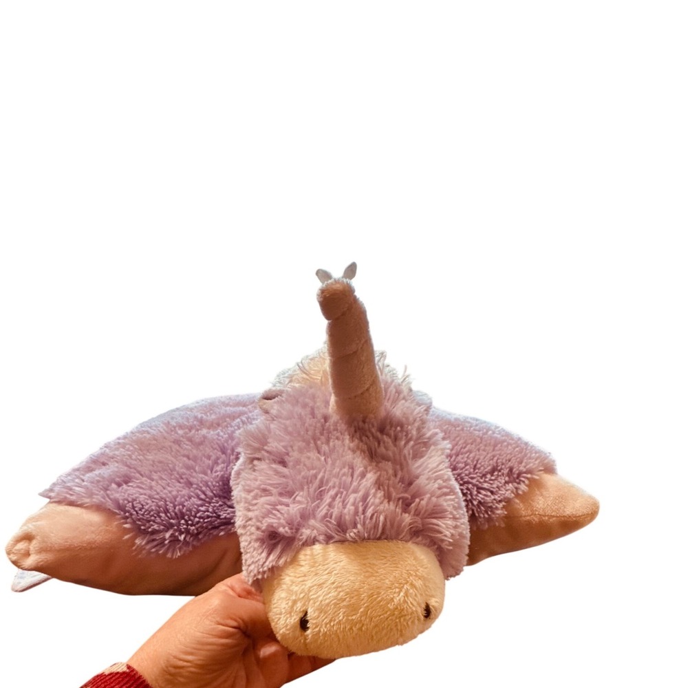 Pillow Pets Magical Unicorn Purple Plush Stuffed Animal Toy 18 inch Large‎ 2010 - Picture 3 of 14